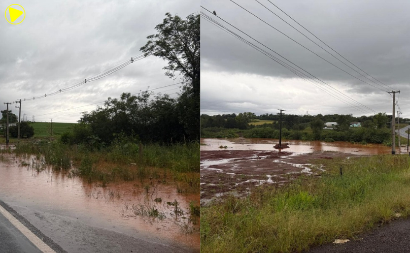 Chuva exige atenção dos motoristas na BR-163 entre SAS e Pranchita