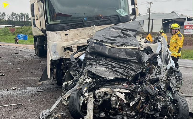 Motorista morre em acidente na BR-282