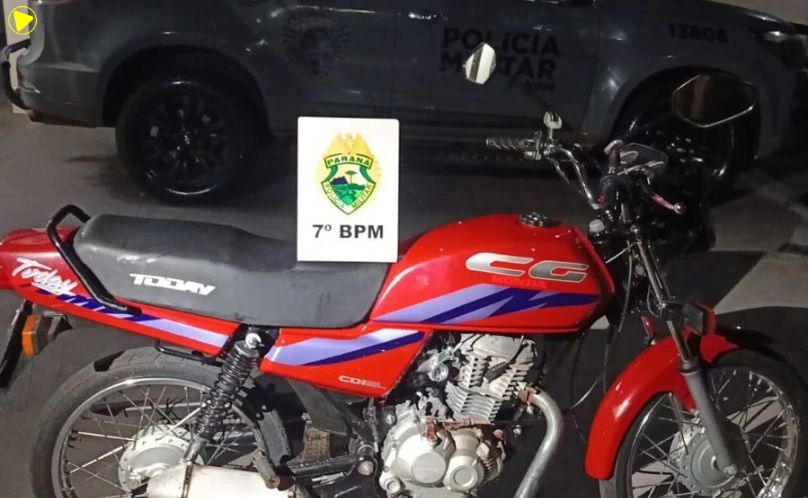 Motociclista é preso após fuga 