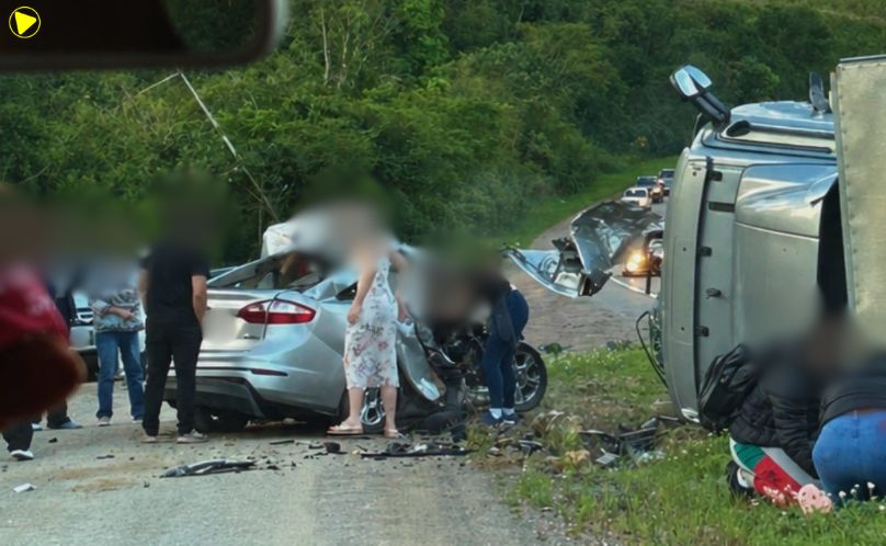Quatro pessoas morrem em acidente na BR-470