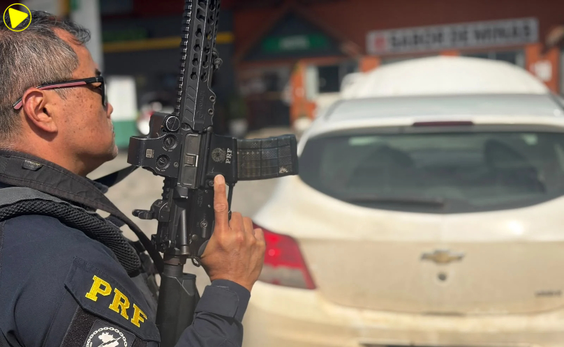 PRF recupera carro roubado com chassi, motor e placas adulterados na BR-116