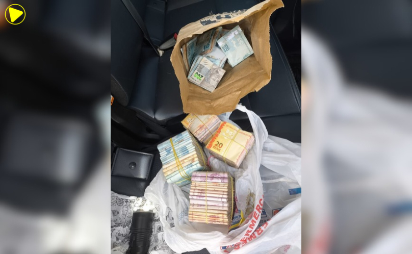 PRF apreende grande quantidade de dinheiro sem comprovação de origem na BR-277