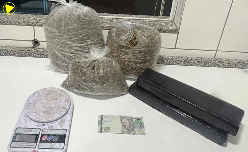 PMPR prende casal e apreende adolescente por tráfico de drogas em Ortigueira
