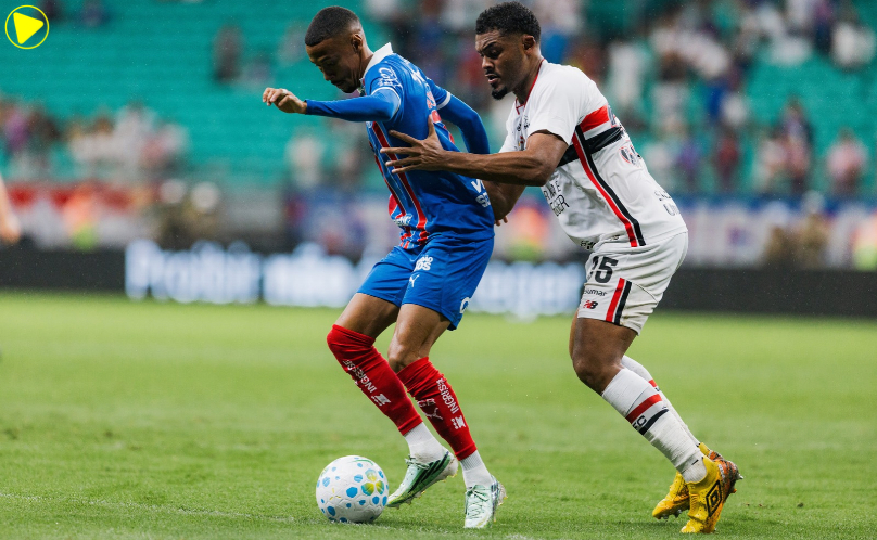 Bahia vence o São Paulo por 3 a 2 com gol no fim e sobe para a 6ª posição