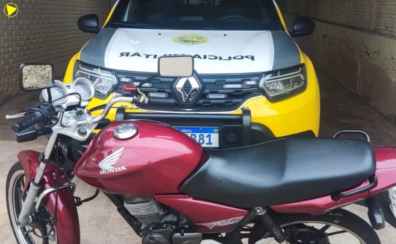 Motocicleta é recolhida após abordagem policial 