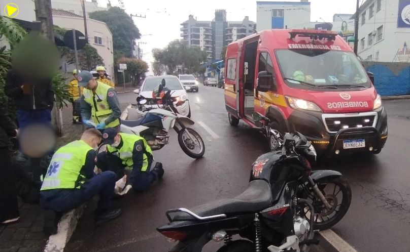 Acidente envolvendo motocicleta mobiliza equipes de resgate
