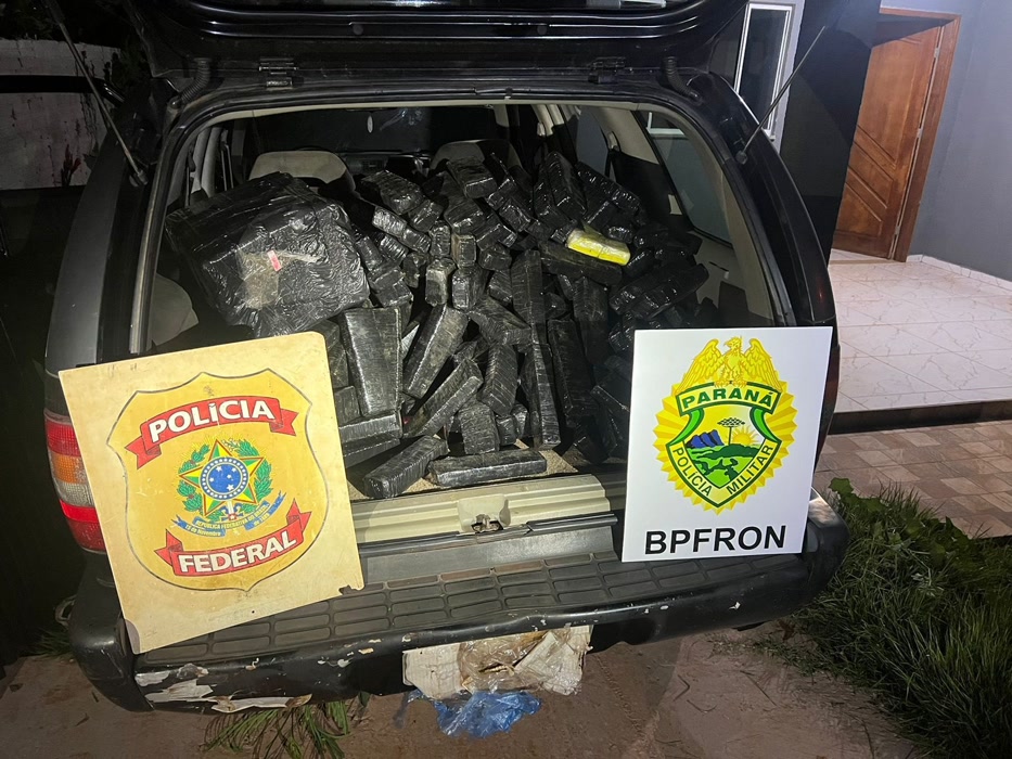 BPFRON apreende 276 kg de maconha em Foz do Iguaçu