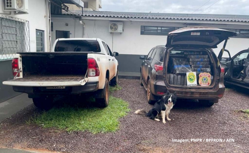 Polícia Militar e Polícia Federal apreendem 2,2 toneladas de maconha em Cascavel