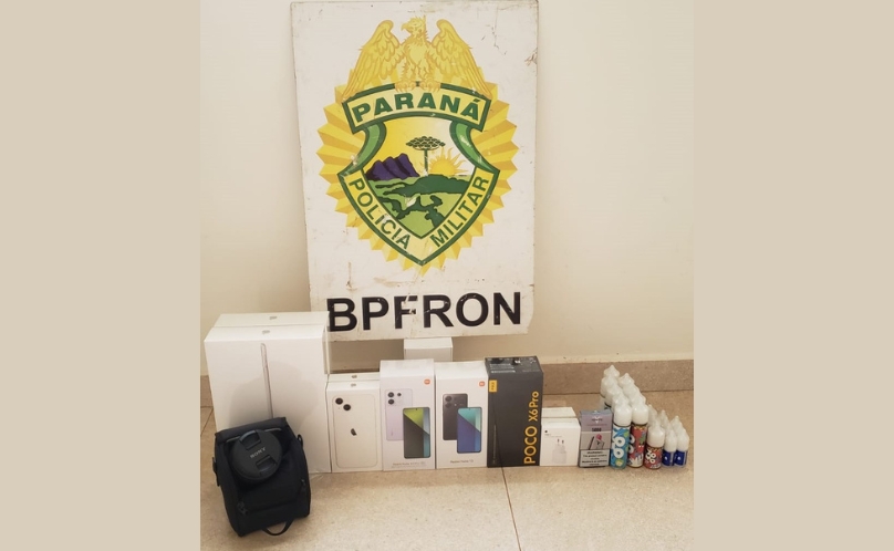 BPFRON apreende eletrônicos em Barracão