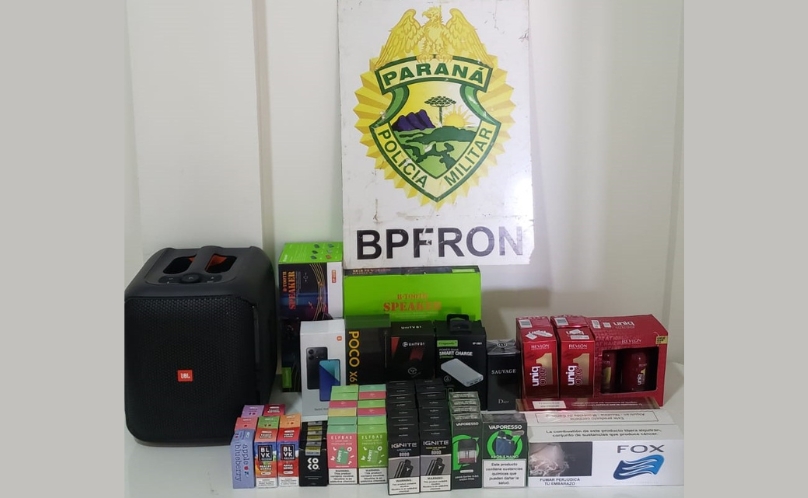 BPFRON apreende eletrônicos em Realeza