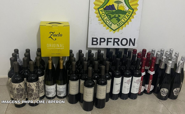 BPFRON Realiza Apreensão de Bebidas Estrangeiras em Pranchita