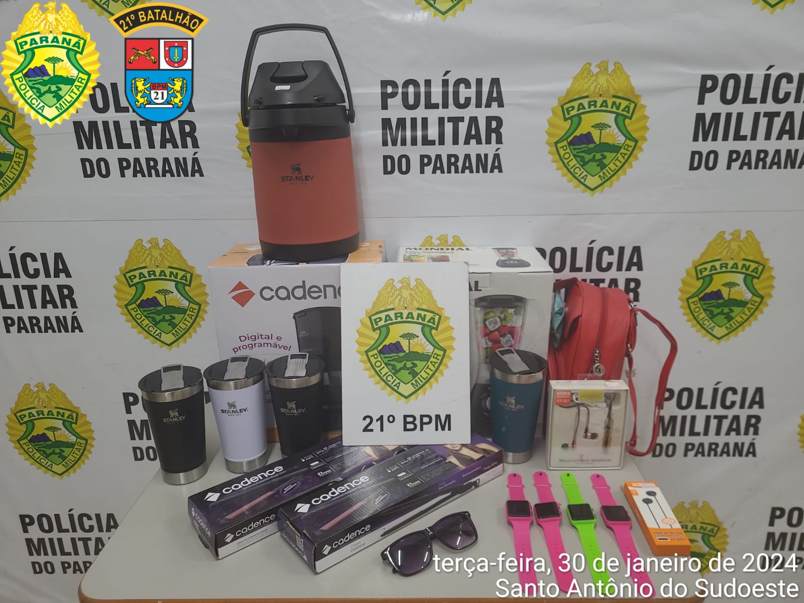Santo Antonio do Sudoeste: feminina suspeita é apreendida por furto qualificado 