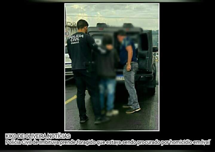 Polícia Civil de Imbituva prende foragido que estava sendo procurado por homicídio em Ivaí