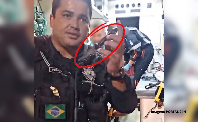 Masculino em surto e armado com uma faca é detido pela Guarda Municipal de Cascavel
