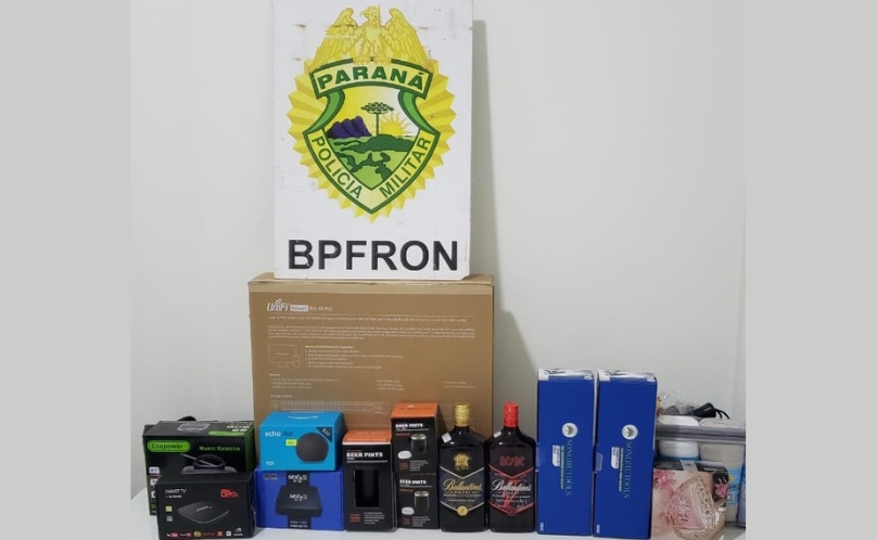 BPFRON apreende mercadorias em Santo Antonio do Sudoeste