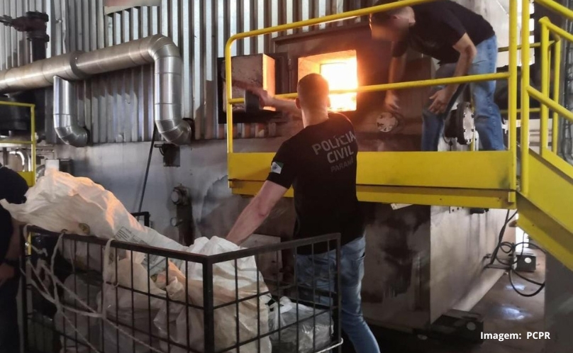 PCPR incinera mais de 600 quilos de drogas em Marechal Cândido Rondon