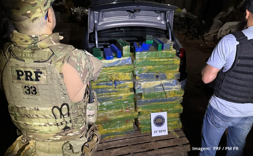 300kg de maconha são apreendidos em Cascavel