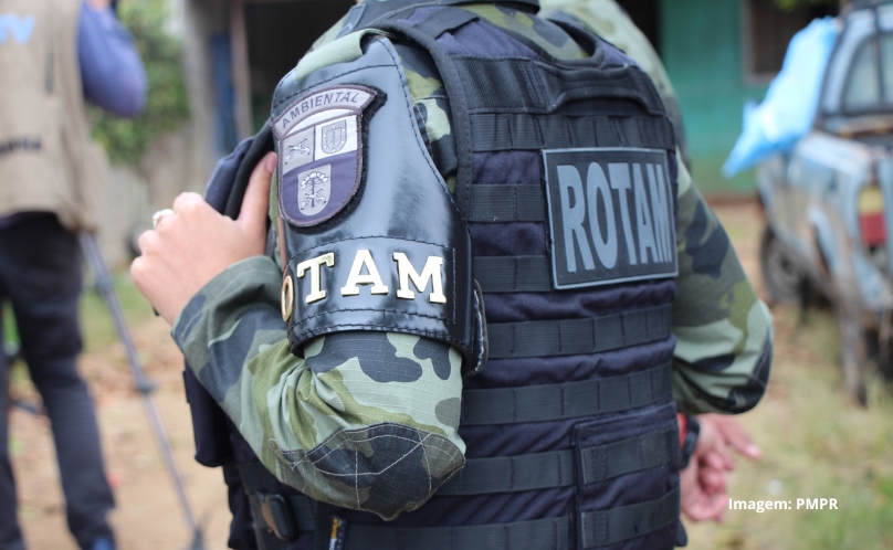 PMPR resgata animais submetidos a maus tratos e interrompe desmatamento ilegal