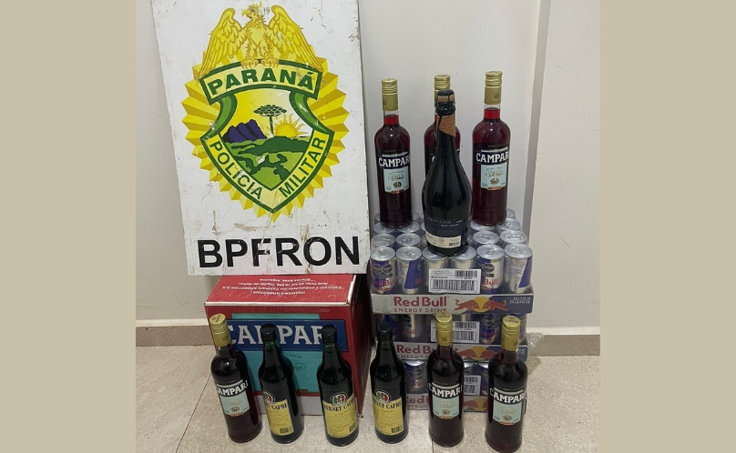 BPFRON apreende bebidas estrangeiras em Pranchita