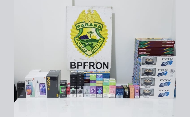 BPFRON apreende produtos de descaminho em Realeza