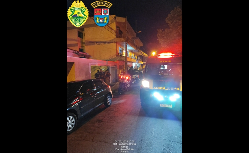Masculino sofre acidente ao cair de telhado enquanto tentava furtar residência em Francisco Beltrão