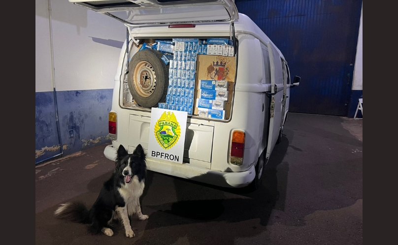 BPFRON apreende veículo carregado com cigarros em São José das Palmeiras