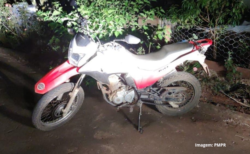 Moto furtada é recuperada em Marmeleiro 