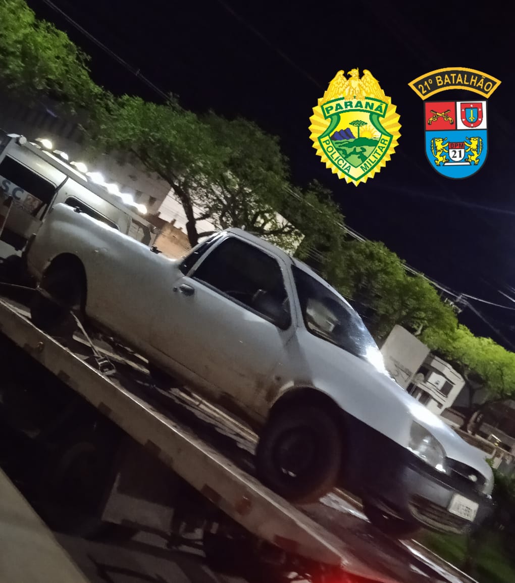  Policiais Militares recuperam veículo furtado em Marmeleiro