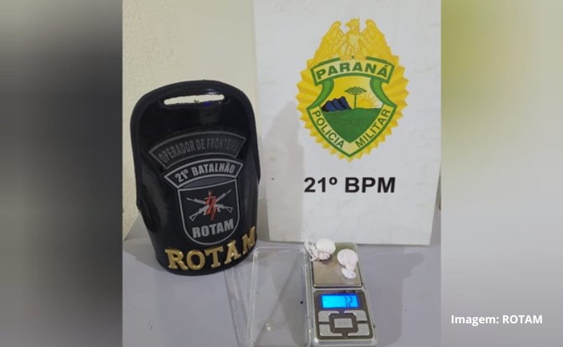 Polícia da ROTAM detém dois indivíduos com cocaína adquirida em Francisco Beltrão