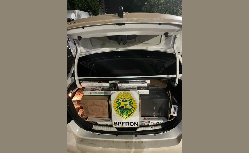 BPFRON apreende veículo carregado com mercadorias contrabandeadas em Medianeira