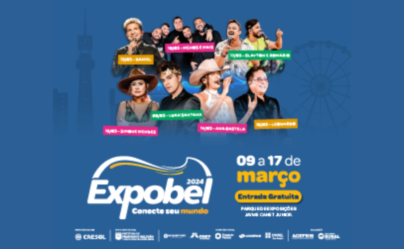 Expobel 2024 já tem seis shows confirmados