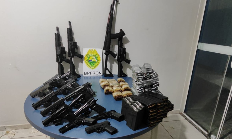Atualização: BPFRON apreende armas e munições