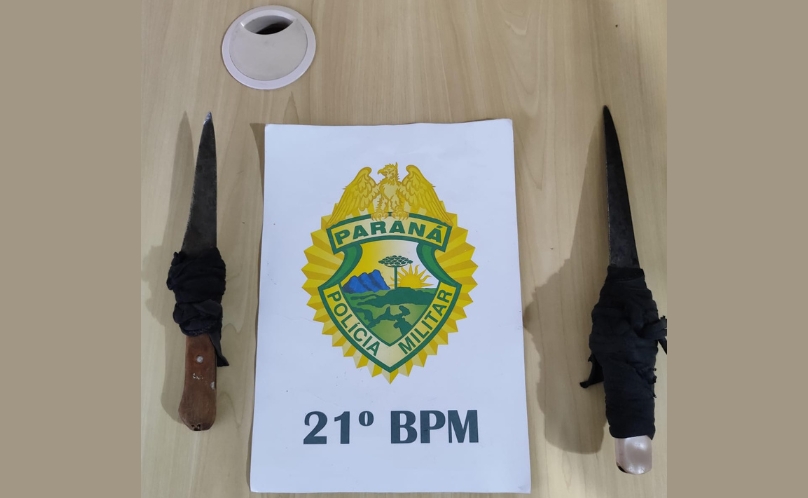 Masculino e preso por ameaça, tentativa de homicídio e porte de arma branca