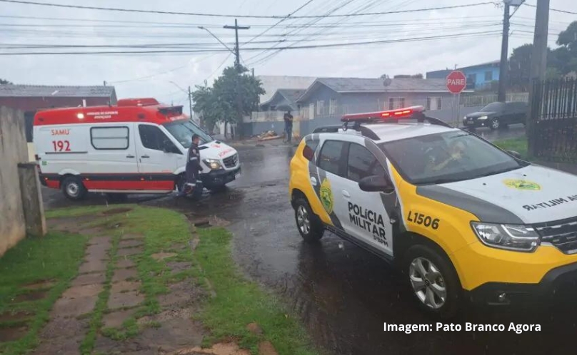 Masculino fica ferido após ser atingido por golpes de arma branca