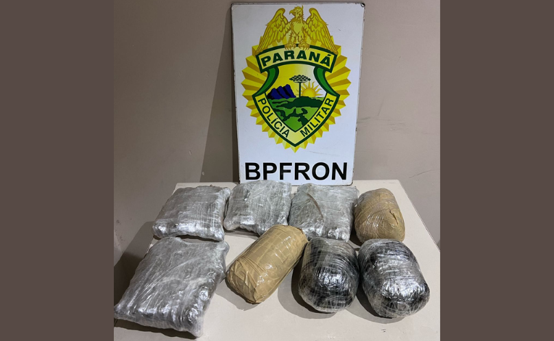 BPFRON apreende drogas em ônibus em Medianeira