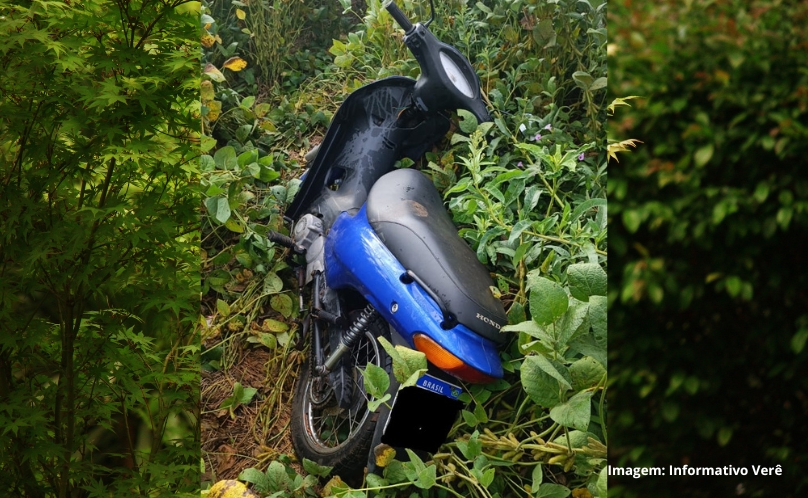 Moto furtada foi recuperada em marmeleiro