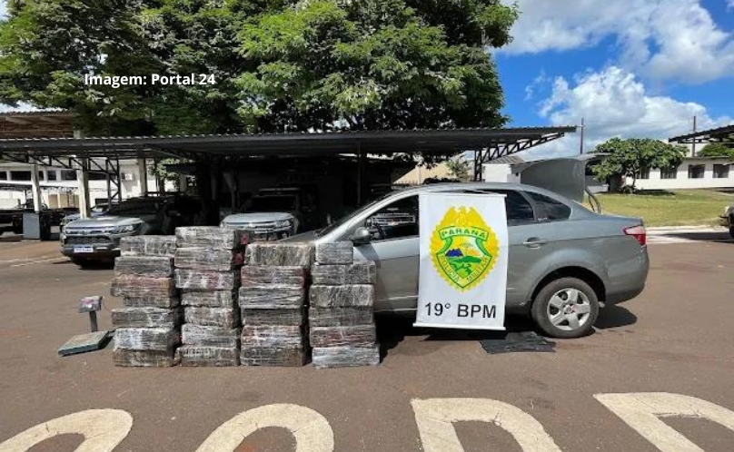 Quase meia tonelada de maconha é apreendida pela PM em Ouro Verde