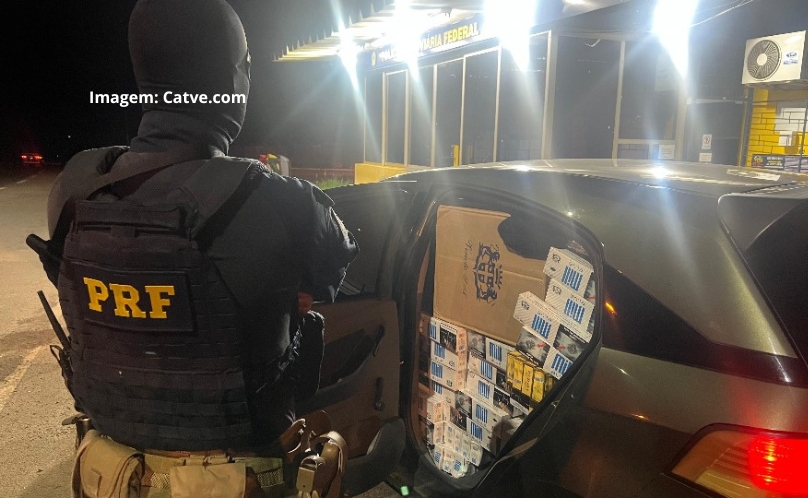 Homem é flagrado transportando 13 mil maços de cigarros na BR-277