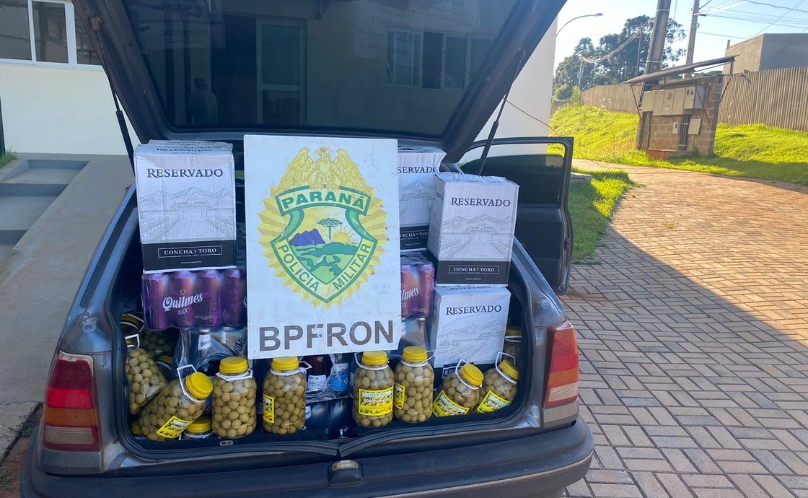 BPFRON apreende veículo carregado em Santo Antonio do Sudoeste