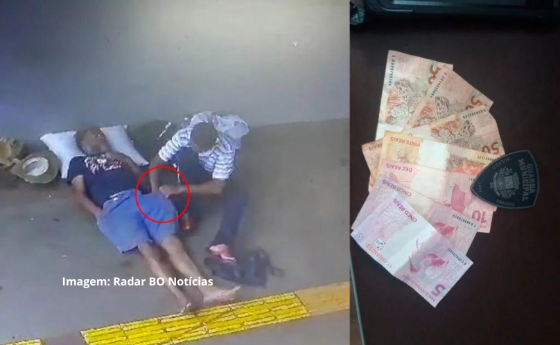 Morador de rua furta R$ 190,00 de outro morador de rua enquanto dormia embriagado em Toledo