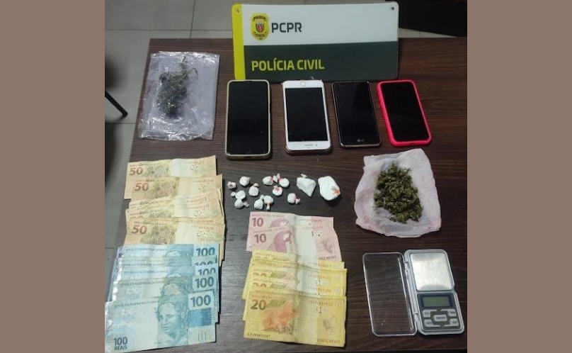 Polícia Civil de Quedas do Iguaçu prende quatro por tráfico de drogas