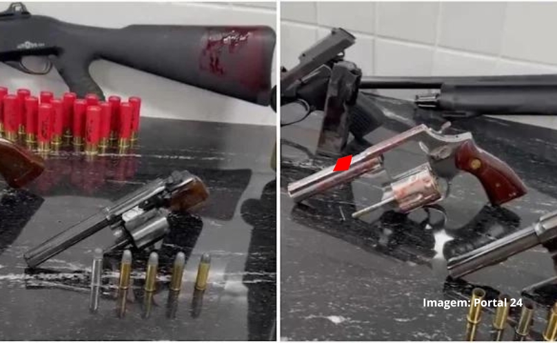 Armamento é apreendido após confronto que deixou cinco criminosos mortos em Cascavel
