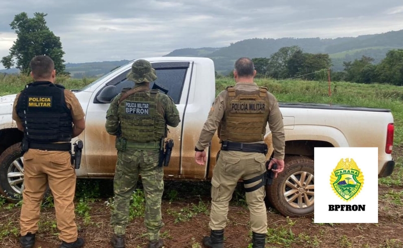 BPFRON, 21° BPM e PCPR recuperam em Bom Jesus do Sul um veículo roubado Coronel Vivida