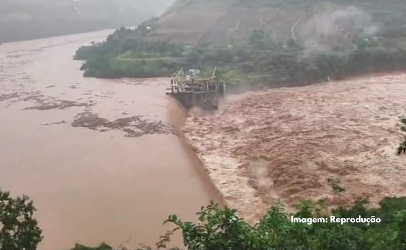 Barragem se rompe parcialmente no Rio Grande do Sul